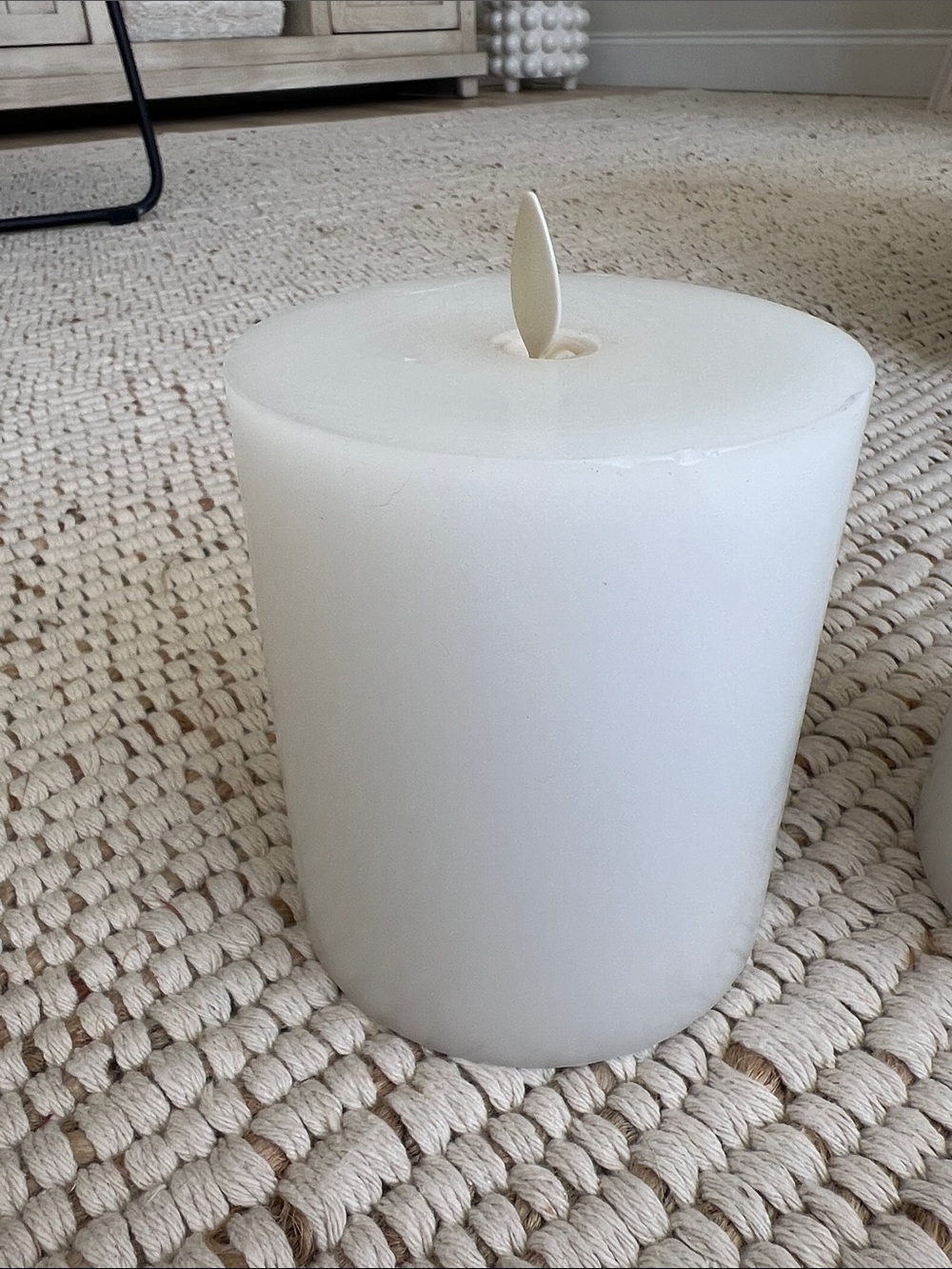 2 Pottery Barn Candles flameless, flickering Battery 4.5” tall - Picture 6 of 9